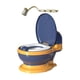 thumbnail image 5 of Orinal De Entrenamiento Para Ir Al Baño Tamaño Compacto Orinal Antideslizante Asiento Para Bebés De 0 A 7 Años Anillo De Asiento De PVC Azul, 5 of 5