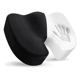 thumbnail image 1 of "Cojin Memoria Belug Lumbar Ortopedico Noobe Para Asiento Silla Blanco con negro ", 1 of 5