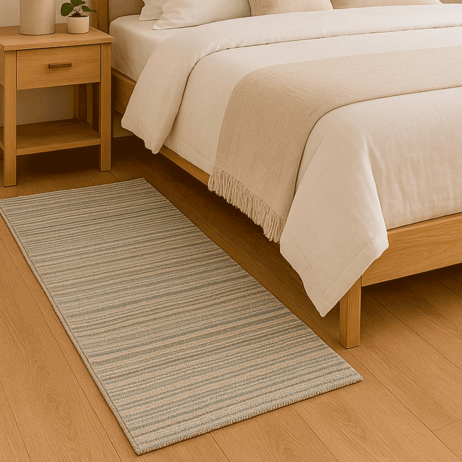 Bajada Cama 80x120 Natural Rug Cut 2082 Vip | Lider