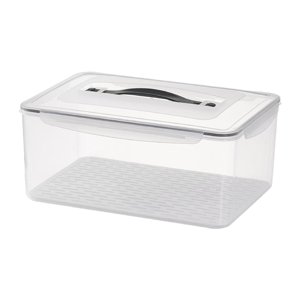 Bothyi - Caja De Almacenamiento De Alimentos Con Escurridor, Portátil, Sellada Para El Hogar, Gabinete Para Pan, 14,5 L
