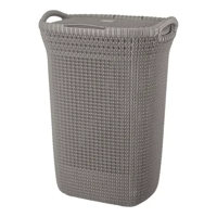 Genérico - Canasto Ropa Rectangular Khipu Plástico Color Gris