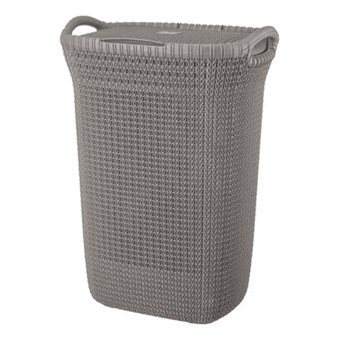 Genérico - Canasto Ropa Rectangular Khipu Plástico Color Gris