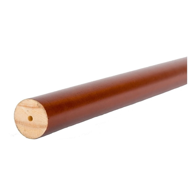 Metalhsa - Barra De Madera Color Chocolate De 35 Mm X 1.50 Mt