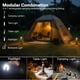 thumbnail image 2 of Lámpara de camping telescópica magnética Outask 12000 mAh IPX7, 2 of 8