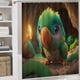 thumbnail image 5 of Loro-theme 4-Piece Shower Curtain Set with Rugs, Waterproof Bathroom Decor Set Includes Bath Mat, U-Shaped Rug, Toilet Lid Cover and Curtain with Hooks, 5 of 6
