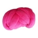 thumbnail image 4 of Hilo Grueso Para Tejer Ganchillo, Hilo Tubular Gigante Para Hacer Alfombras, Bricolaje, Ganchillo, Rosa Oscuro, 4 of 5