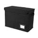 thumbnail image 2 of Caja Organizadora de Cómics Caja Documento Almacenamiento Plegable Contenedor con Tapa Etiqueta Material Lavable Adecuada para Oficina Hogar Automóvil Negro, 2 of 5