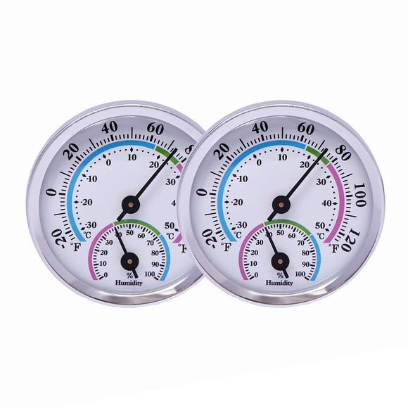 Termómetro higrómetro LayscoPro Mini analógico 2 en 1 verde x2