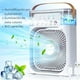 thumbnail image 2 of Climatizador Portátil Frío 4 en 1 Ventilador Humificador Enfriador Lampara LED 220v USB Blanco, 2 of 10