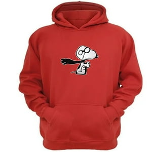 Genérico - Polerón Canguro Snoopy Rojo Talla Xl Unisex