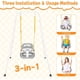 thumbnail image 2 of Columpio infantil 3 en 1 plegable para interior y exterior, 2 of 3