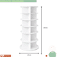 thumbnail image 4 of Organizador Zapatero Giratorio 360° Estante Repisa 6 Niveles, 4 of 5