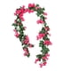 thumbnail image 2 of Guirnalda De Rosas Artificiales De Vid De Flores Artificiales Para Fondo De Puerta Navideña Rosa Roja, 2 of 3