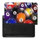 thumbnail image 1 of Billar Porta Pasaporte y Cartera de Viaje Premium de Cuero PU, Funda de Pasaporte Bloqueo RFID con Ranuras para Tarjetas de Crédito, Estuche para Libro de Pasaporte para Familia 10cm × 15cm, 1 of 6