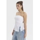 thumbnail image 2 of Polera Mujer Strapless Abertura Lateral Blanco, 2 of 4