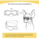 thumbnail image 3 of Gafas para perros pequeños, protección UV, correa de goma ajustable, resistentes al viento, para moto, color negro, 3 of 5