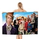 thumbnail image 1 of Willy Wonka Toalla de playa de secado rápido con diseño temático, regalo para mujeres y niñas, ideal para cumpleaños, fans, amantes de la música, uso en la playa o al aire libre, 78 × 160 cm, 1 of 6