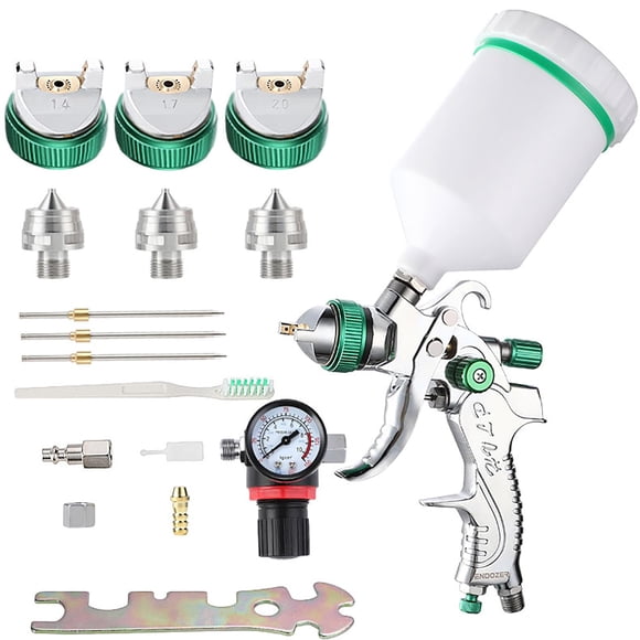 Set De Pistolas Pulverizadoras Hvlp Professional Gravity Feed