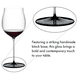 thumbnail image 3 of RIEDEL COPA FATTO A MANO BASE NEGRA PINOT NOIR, 3 of 3