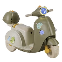 Mundo Online - Moto Vespa Eléctrica Infantil Dinoride Con Maletin Beige