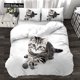 thumbnail image 1 of v579 Bed Sheets Christmas Cat Dog Bedding Quilt Cover Sets Cartoon Pet Cute Pet Pcs pcs Duvet Cover Sets Kids Adult Bedding Set Dropship 3-Piece Bedding Set (1 Duvet Cover + 2 Pillow Shams) Bed Sheet, 1 of 5