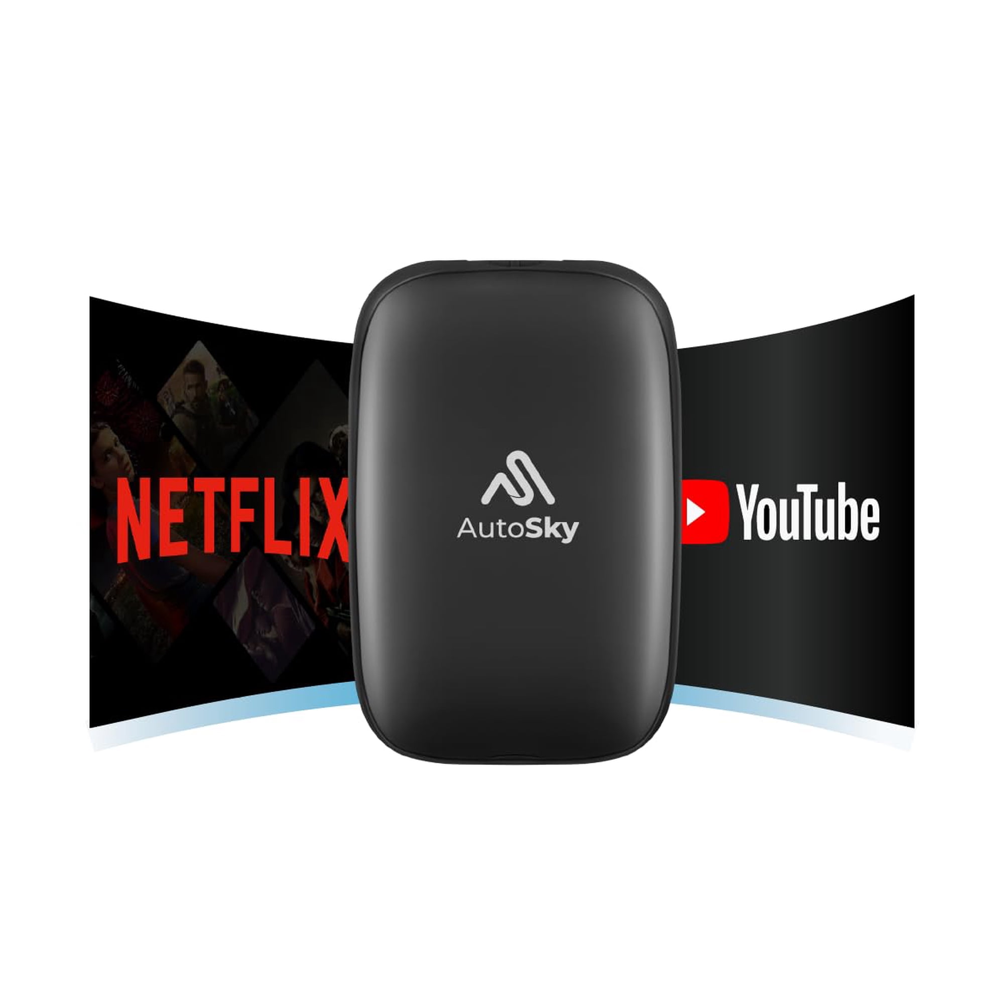 Autosky Ai Box Lite Adaptador Inalámbrico Para Carplay Y Android Auto