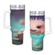 thumbnail image 4 of Ajolote Vaso aislado de acero inoxidable con asa, diseño temático, regalo para familia, amigos y fans; incluye pajita y encaja en el portavasos estándar, 40 oz, 4 of 6