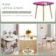 thumbnail image 3 of Wordgirl theme Fitted Round Tablecloths Elastic Edged Table Covers Waterproof Table Cloth For Kitchen Holiday Party Tables Decor 150cm, 3 of 6