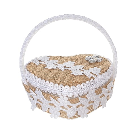 Magideal - Caja Para Guardar Anillos De Boda, Cesta Para Dama De Honor, Organizador De Flores De Boda, Cesta Para Niña, Soporte Para Anillos Para Recuerdos De Fi Estilo A
