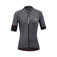 Andesland - Polera Tricota Jaspeada Manga Corta Cierre Completo Mujer