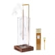 thumbnail image 1 of Soporte para incienso de madera para ceremonias con colector de cenizas de cristal y 20 varillas, 1 of 7