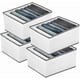 thumbnail image 1 of Cajas organizadoras almacenamiento closet plasticas plegable ropa cesta organizadora multiuso pack 4, 1 of 3