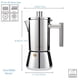 thumbnail image 2 of Cafetera para café espresso Easyworkz Diego de acero inoxidable, 300 ml, 2 of 7