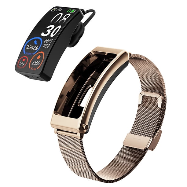 Pulsera Inteligente con Auriculares Integrados - Pantalla Táctil, Resistente al Agua, Conectividad Inalámbrica, Reproducción de Música, Contador de Pasos
