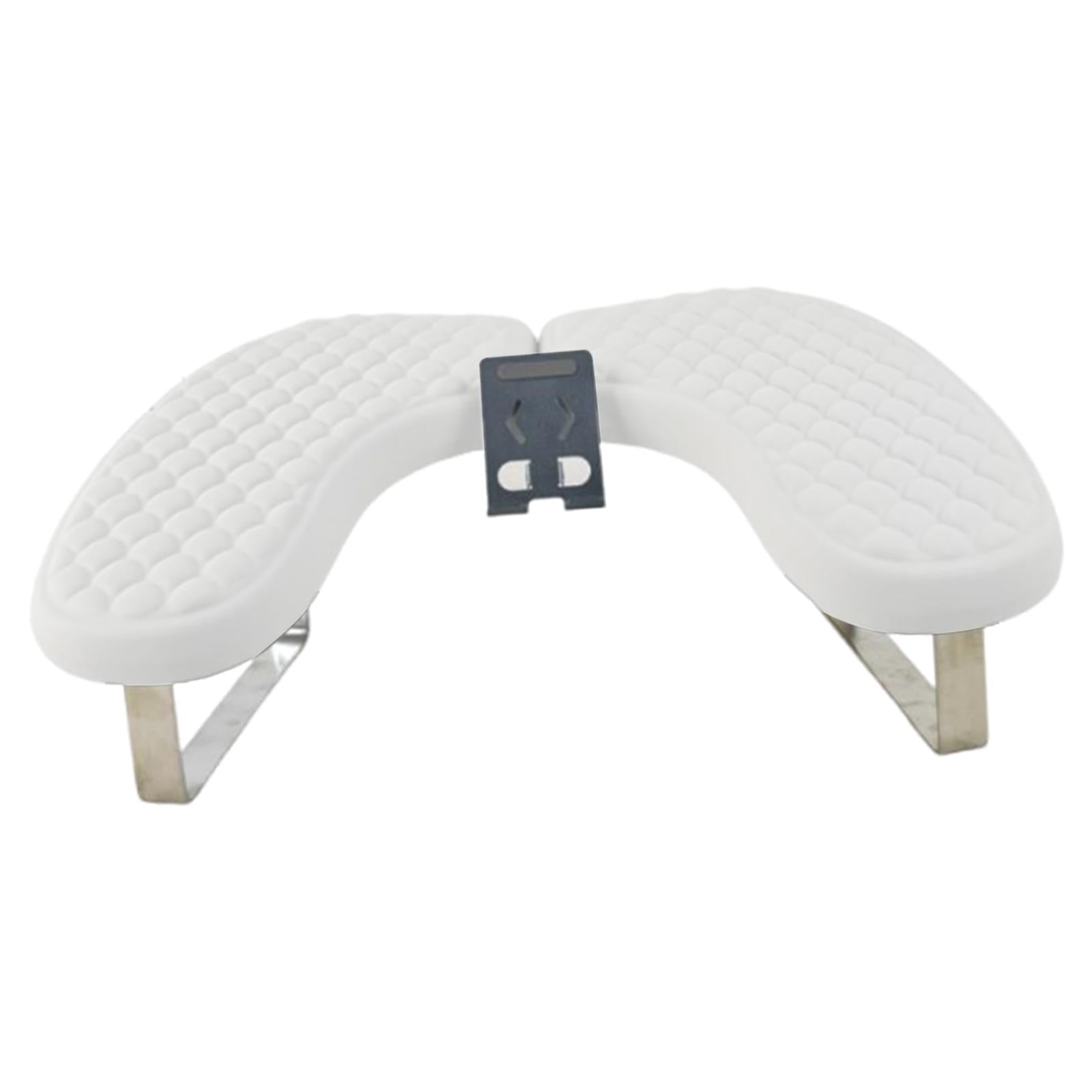 Magideal - Reposabrazos Para Uñas Con Soporte Para Teléfono, Cojín Para Manos Y Uñas, Herramienta De Manicura Cómoda Para Salón, Manicura, Mesa Y Aficionados Al Blanco