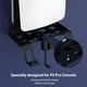 thumbnail image 5 of Kit de montaje de pared 6 en 1 para PS5 Silm Compatible con la consola PlayStation 5 Silm (disco y edición digital) Con cable de carga magnético Soporte de mando desmontable-Negro, 5 of 7