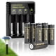 thumbnail image 1 of Batería solar recargable JESSPOW 14430 3.2 V 450 mAh, paquete de 8, 1 of 6