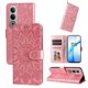 thumbnail image 1 of Funda tipo cartera FOXDOCK para OnePlus Nord CE 4 , diseño girasol en relieve, cuero PU, cierre magnético, soporte y tarjetero, 1 of 5