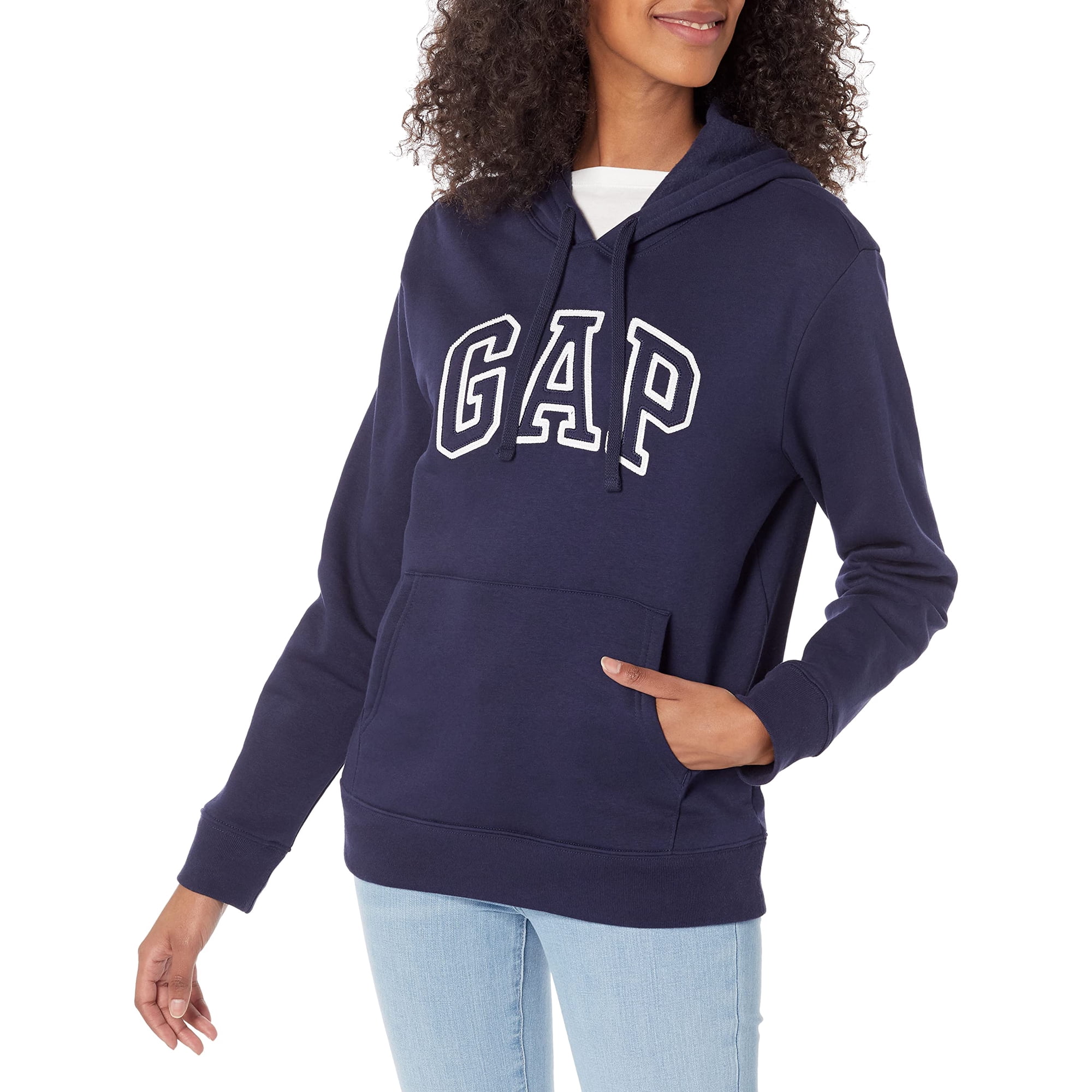 Buzo Con Capucha Gap Logo Azul Marino Xxl Para Mujer