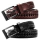 thumbnail image 5 of Cinturón de piel trenzada Chaoren para hombre, paquete de 2 unidades, 3 cm de ancho, 5 of 6