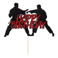 Fiesta De Feliz Cumpleaños De Yuinyo Taekwondo, Karate, De Cake Topper