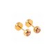 thumbnail image 2 of Aros Abridores Punto De Luz 4mm Oro 18k Circón Bebé Niña, 2 of 5