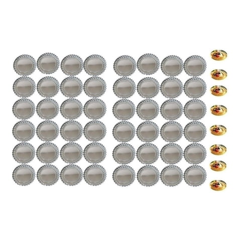 Genérico - Pack 24 Moldes De Tartaleta Molde Tarta Individual Fija
