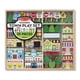 thumbnail image 1 of Set Pretend Play Wooden Town Play Melissa & Doug con almacenamiento, 1 of 9