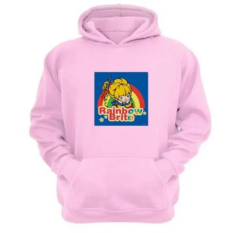 Genérico - Polerón Canguro Rainbown Brite Rosa Talla L Unisex