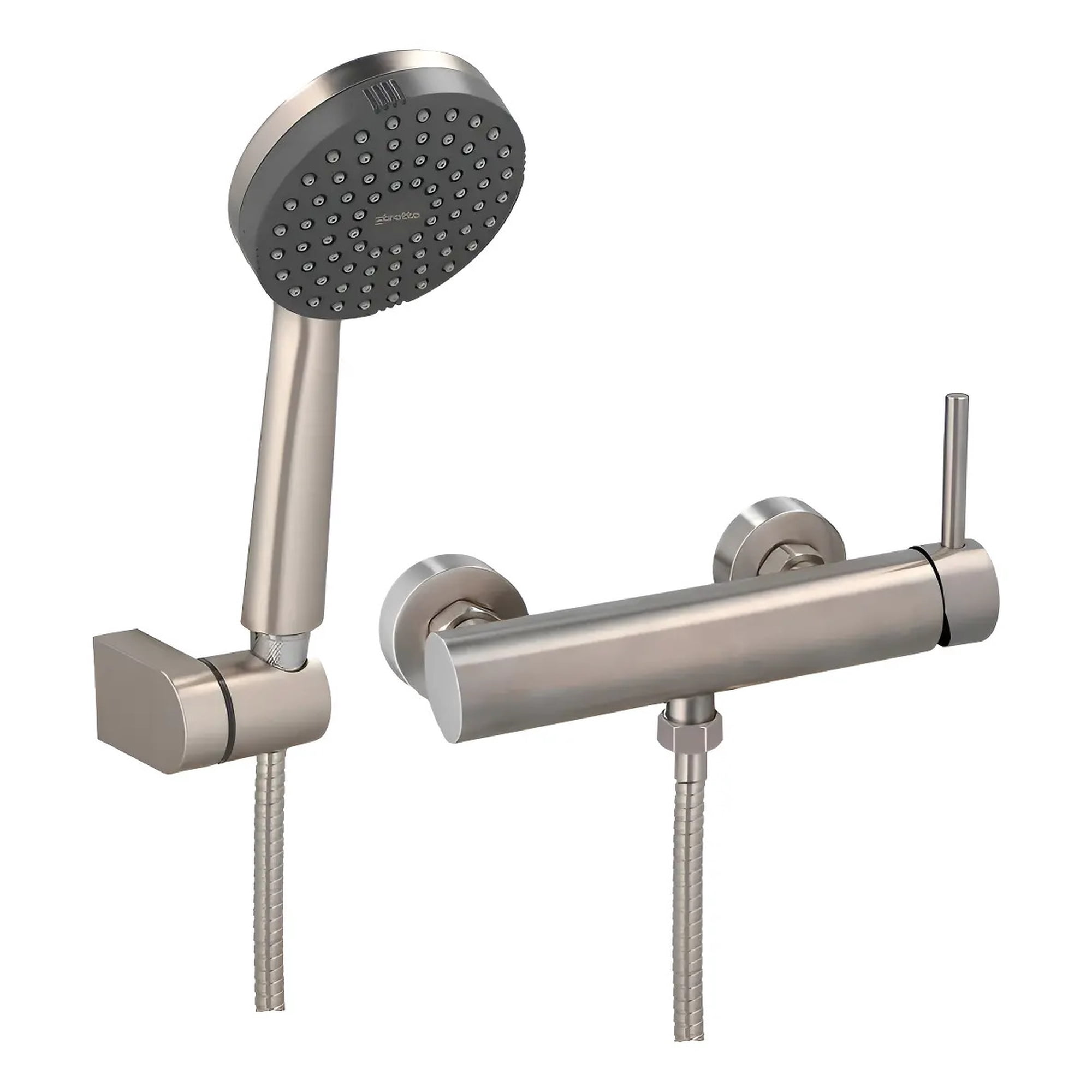Monomando Ducha Veroli Stretto Color Inox Satinado
