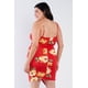 thumbnail image 4 of Vestido Mini Elegante con Escote en V y Estampado Floral de Talla Grande, 4 of 5