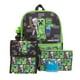 thumbnail image 1 of Set de mochilas RALME Minecraft con lonchera 40 cm 16 pulgadas 5 piezas, 1 of 3
