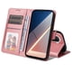 thumbnail image 4 of Funda Billetera para Xiaomi Poco M7 4G con Porta Tarjetas y Soporte Ajustable Rosa, 4 of 6