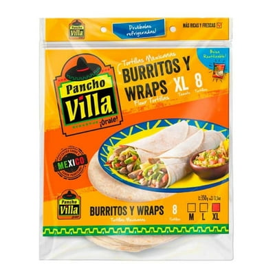 Tortilla Xl 8 Un 350 G Pancho Villa